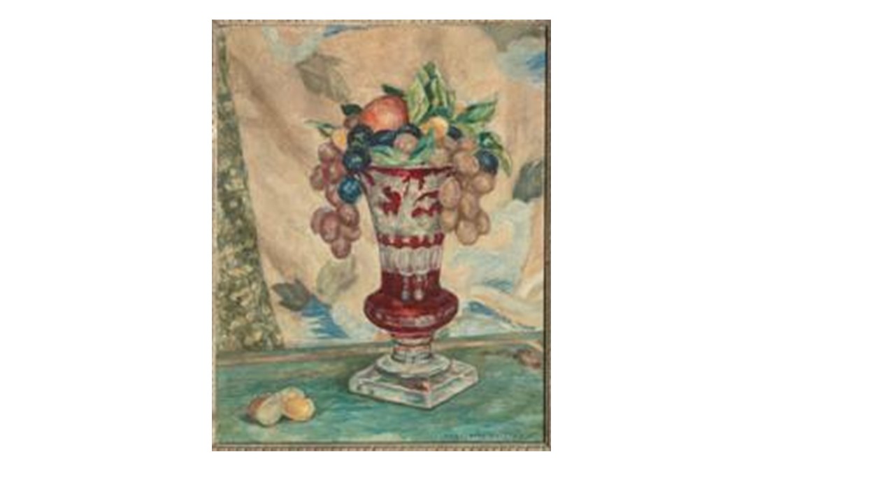 Painting of Bohemian vase MFA# 41.255