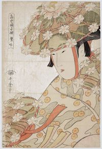 The Heron Maiden by Kitagawa Utamaro I